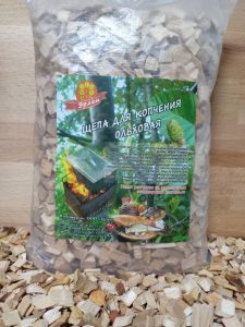 Щепа для копчения ольховая 8-12 мм, упаковка 0,5 кг.